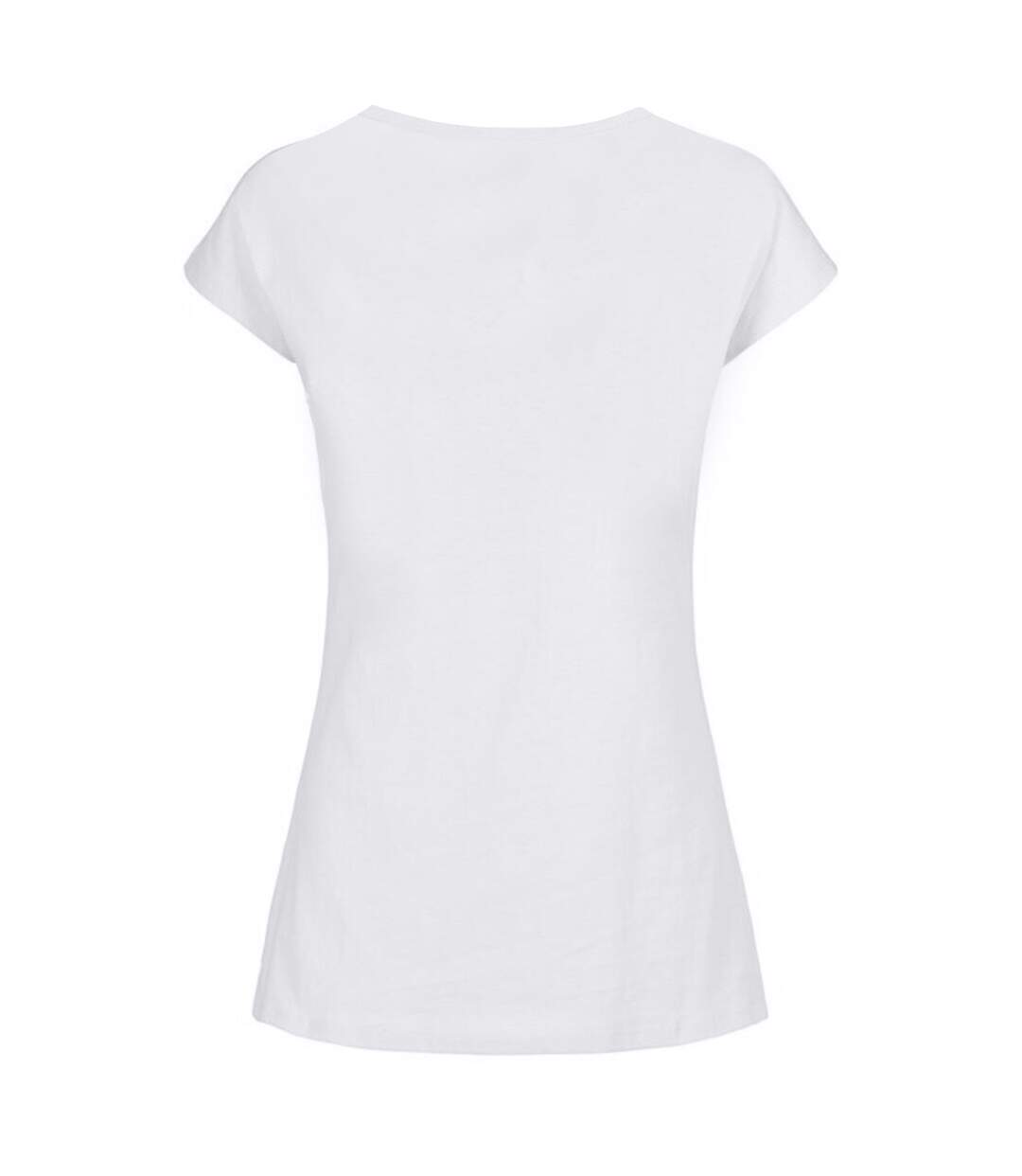 T-shirt femme blanc Build Your Brand-2