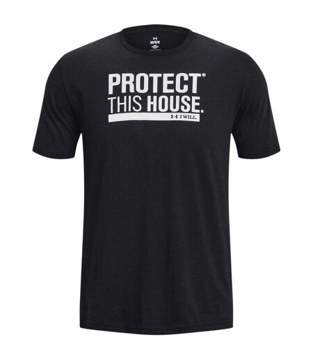 Mens Protect This House Crew Neck T-shirt Black Under Armour