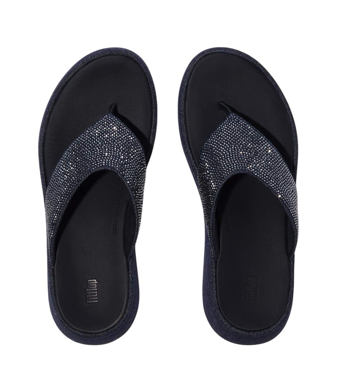Sandales F-mode Hotfix Femme Bleu Foncé FitFlop-3