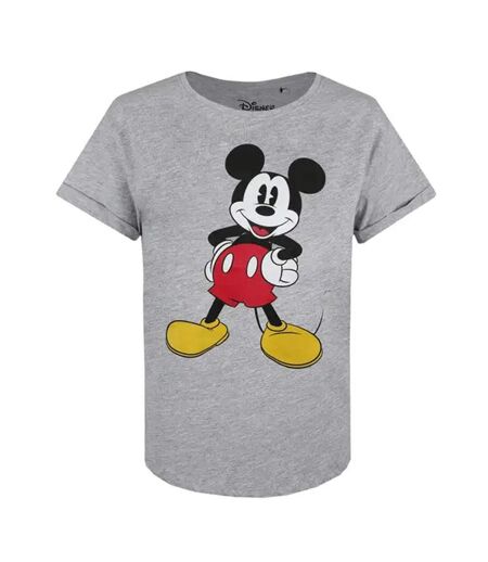 T-Shirt gris femme disney mickey classic