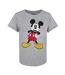 T-Shirt gris femme disney mickey classic-2