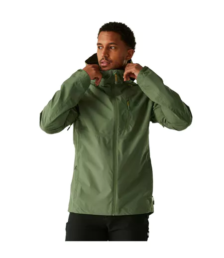 Mens Breathe Out Waterproof Jacket Olivine Green Dare 2B