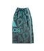 Serviette turquoise/noir homme adidas wrap towel - taille 1-1