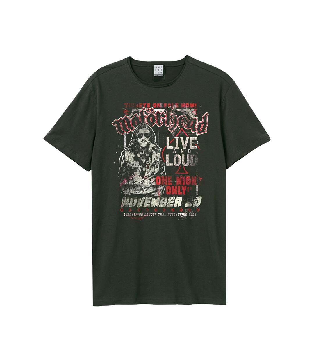 T-shirt One Night Only Adulte Charbon Amplified-1