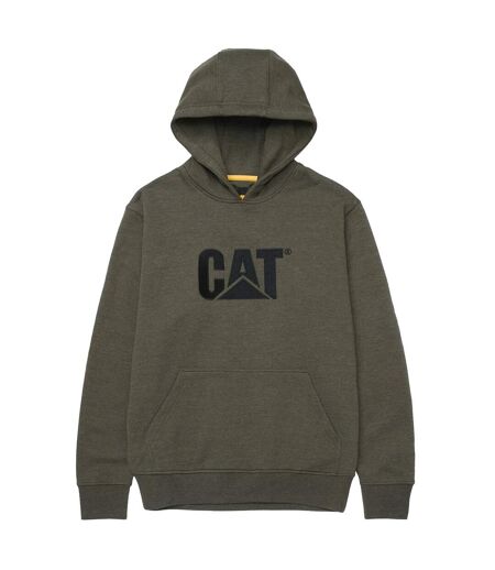 Sweat À Capuche Trademark Homme Vert Kaki Chiné Caterpillar
