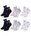 Chaussettes Pack Femme LILO ET STITCH Pack de 6 Paires 1487 QUARTER-1