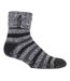 Men's Warm Fleece-Lined Non-Slip Lounge Bed Socks with Grippers-1
