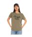 T-shirt femme col rond avec imprimé logo devant Retro Vondutch-1