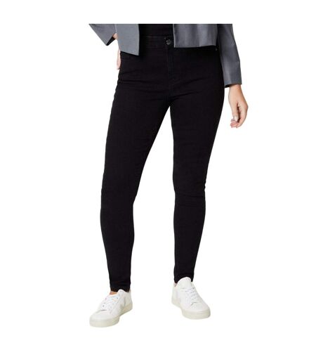 Womens/ladies Comfort Stretch Skinny Jeans Black Dorothy Perkins
