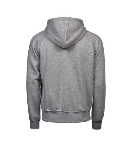 Tee Jays Mens Fashion Zip Hooded Sweatshirt (Heather Grey)