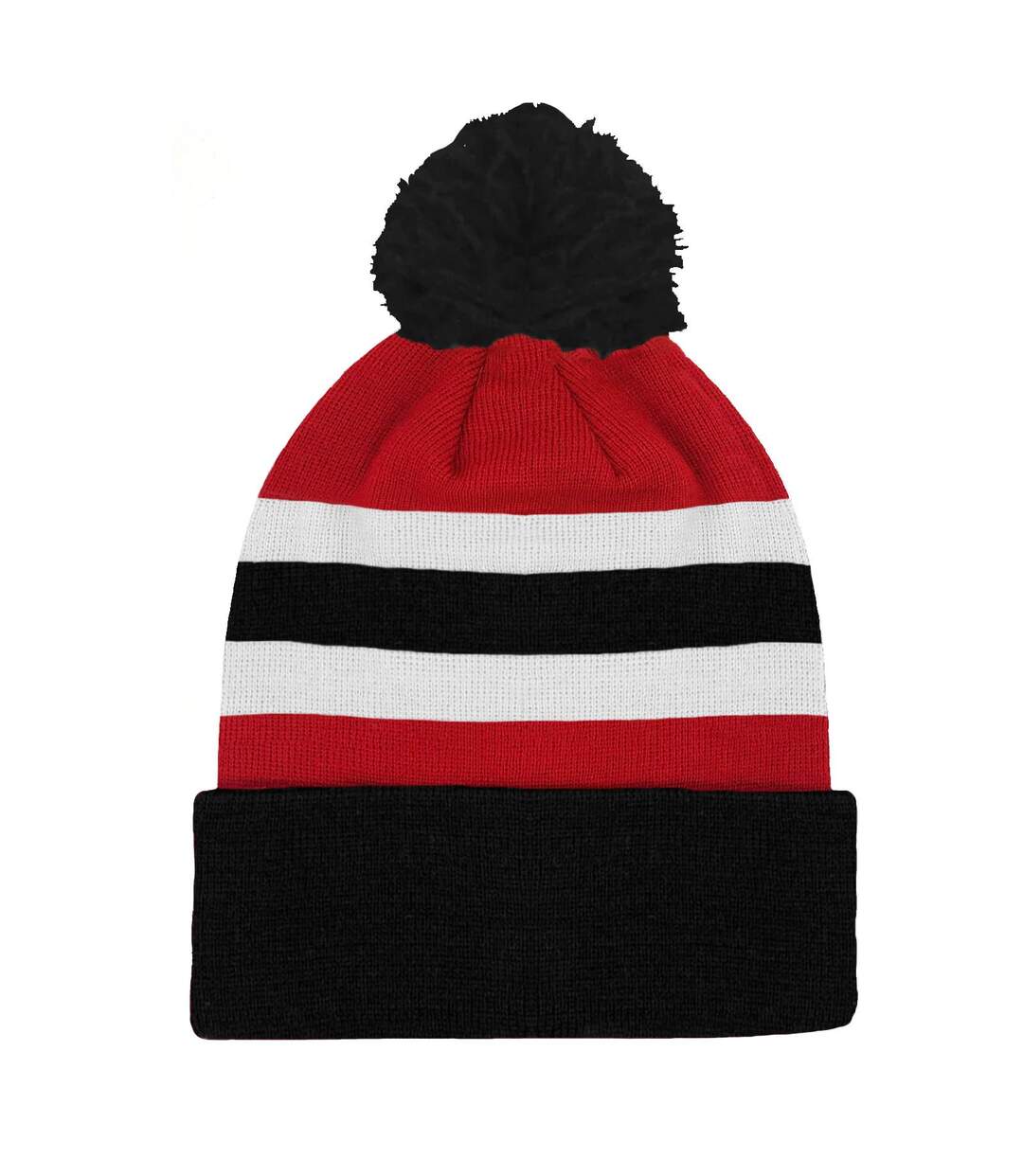 United Retro Football Beanie Red Black White Fan Originals-1