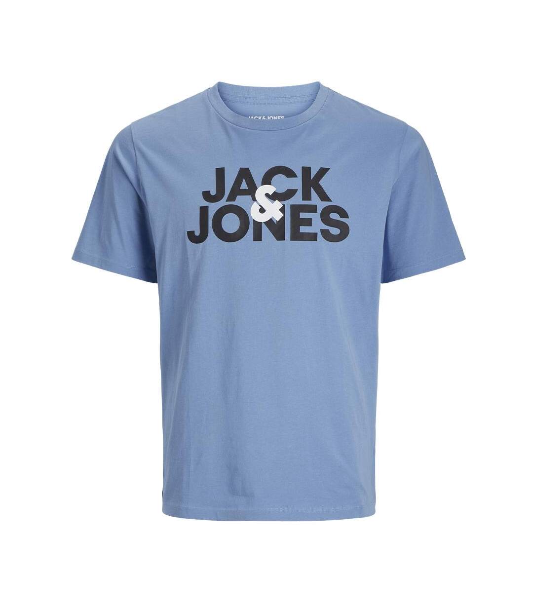 T-shirt Bleu Homme Jack & Jones Jacula - M