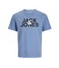 T-shirt Bleu Homme Jack & Jones Jacula - L