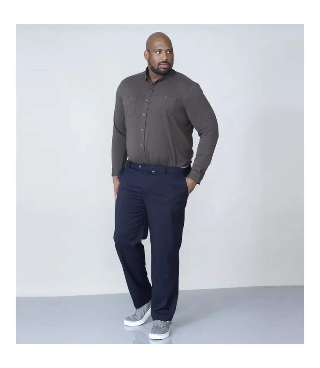 D555 Pantalon Supreme Homme Bleu Marine Duke-1