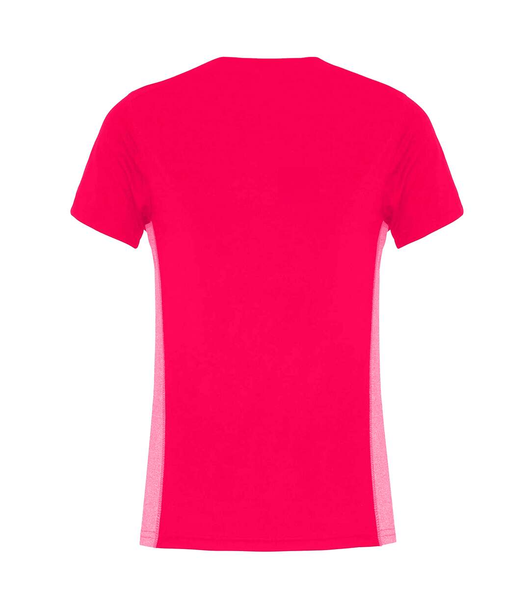 Womens/ladies Contrast Panel Performance T-shirt Hot Pink Pink Melange TriDri-2