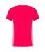 Womens/ladies Contrast Panel Performance T-shirt Hot Pink Pink Melange TriDri-2