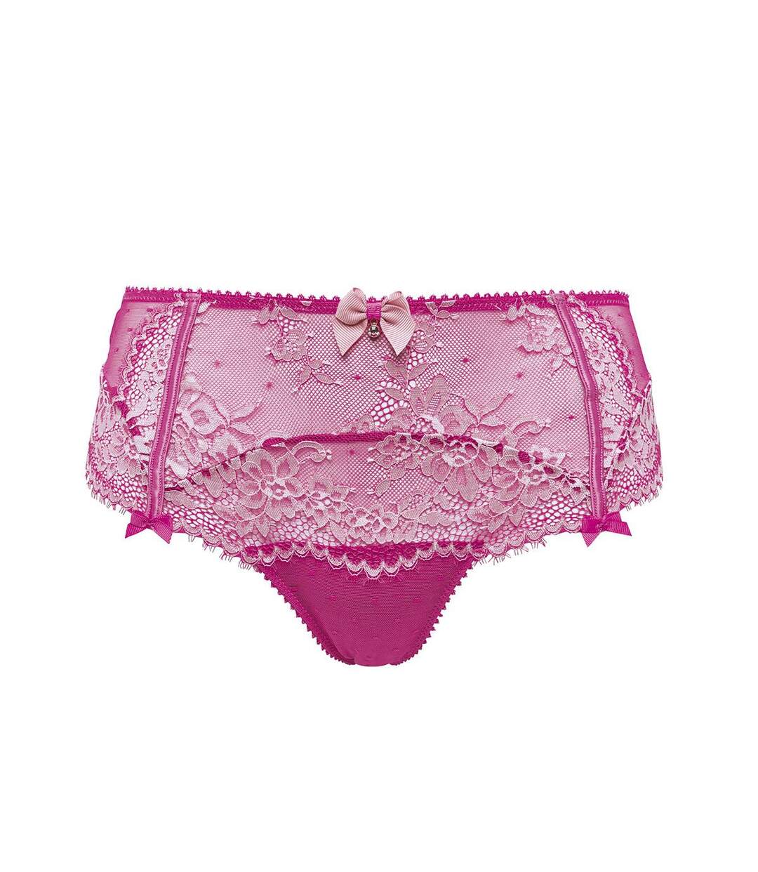 Shorty tanga rose Exquise