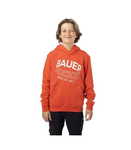 Childrens/kids Ultimate Hoodie Orange Bauer