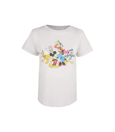Disney - T-shirt MICKEY MINNIE & THE GANG - Femme (Blanc) - UTTV225