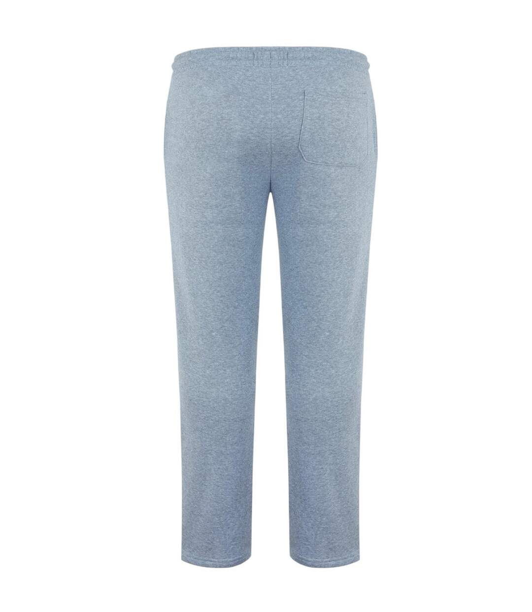 Mens Fleece Joggers Heather Grey Firetrap-2