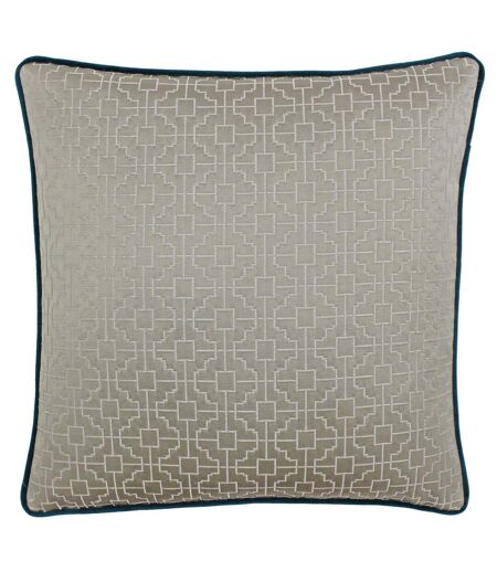 Riva Paoletti Belsize Cushion Cover (Taupe/Teal)