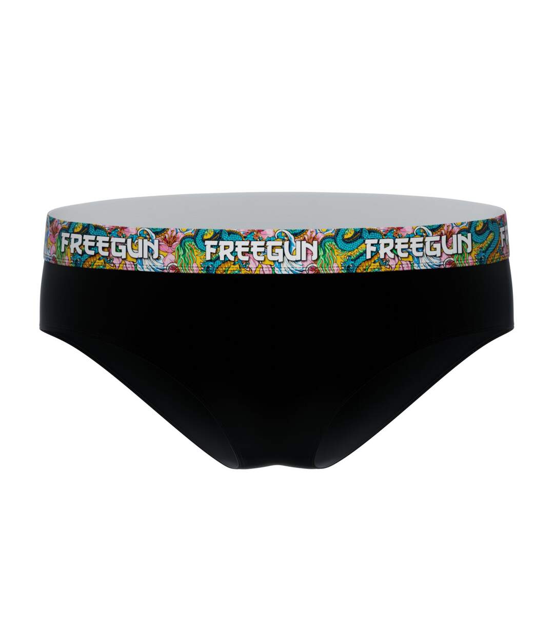 Lot  3 culottes femme en coton uni et ceinture imprimée Freegun-5