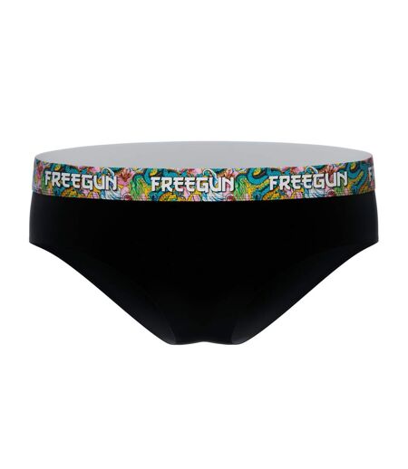 Lot  3 culottes femme en coton uni et ceinture imprimée Freegun