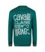 Unisex Adult Logo Round Neck Sweatshirt Green Cavalli Class-1