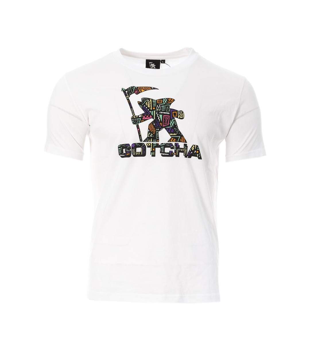 T-shirt Blanc/Multicouleurs Homme Gotcha Fishman - L