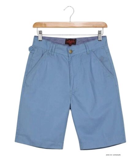 Bermuda WINCHESTER INDUS1 bleu en coton : le confort stylé et modulable pour l'été