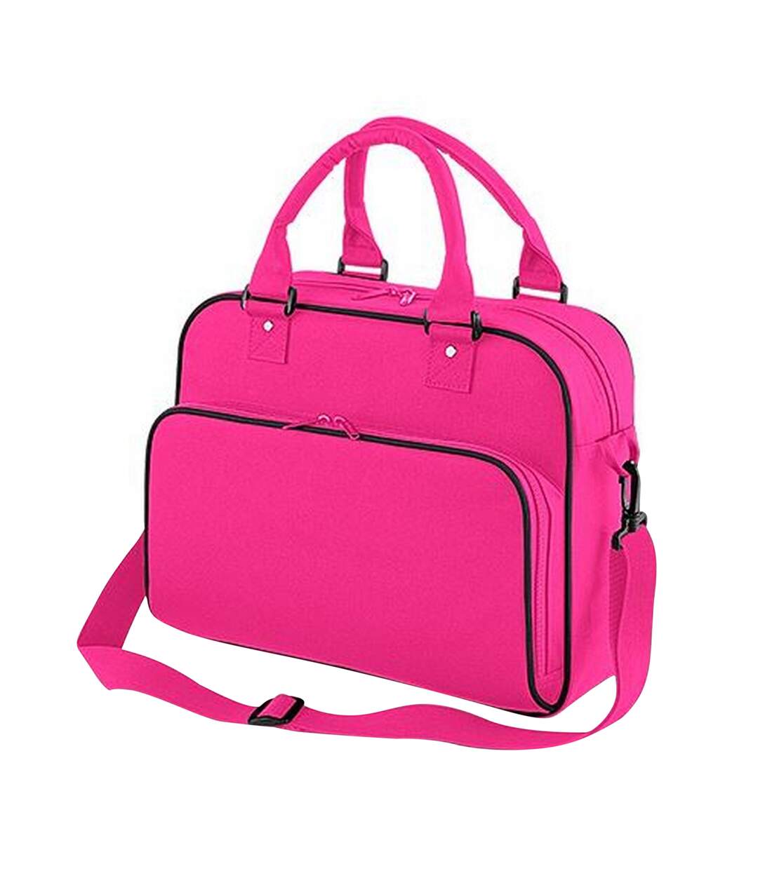 Sac De Danse Messager 15 Litres Taille Unique Fuchsia Noir Bagbase-2