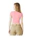 Haut court baby femme rose uni mélange Bella + Canvas-2