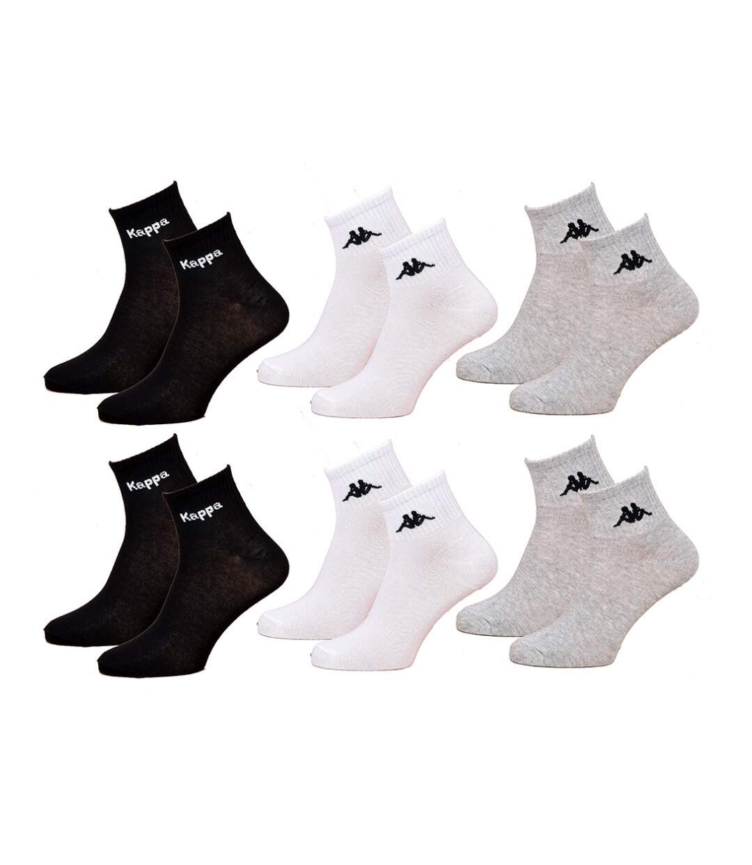 Chaussettes Femme KAPPA QUARTER - Pack de 6-1
