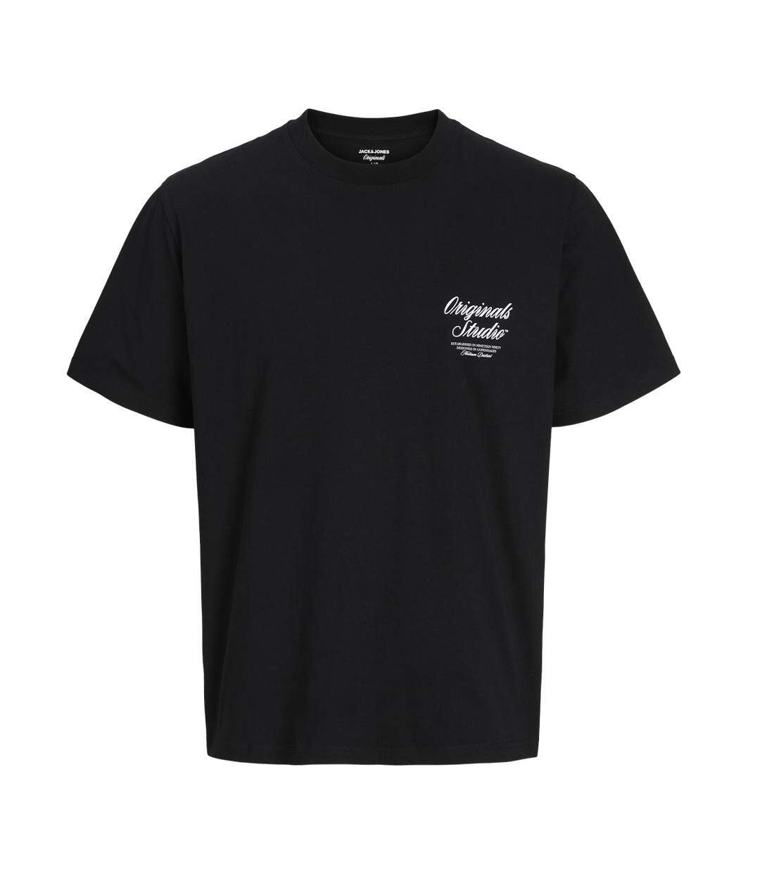 T-Shirt noir homme jack & jones norrebro-1