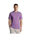 Mens plain t-shirt card purple Lyle & Scott