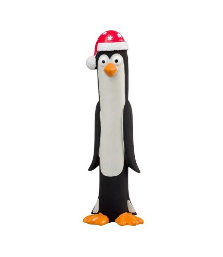 Penguin latex christmas dog toy one size black/white House Of Paws