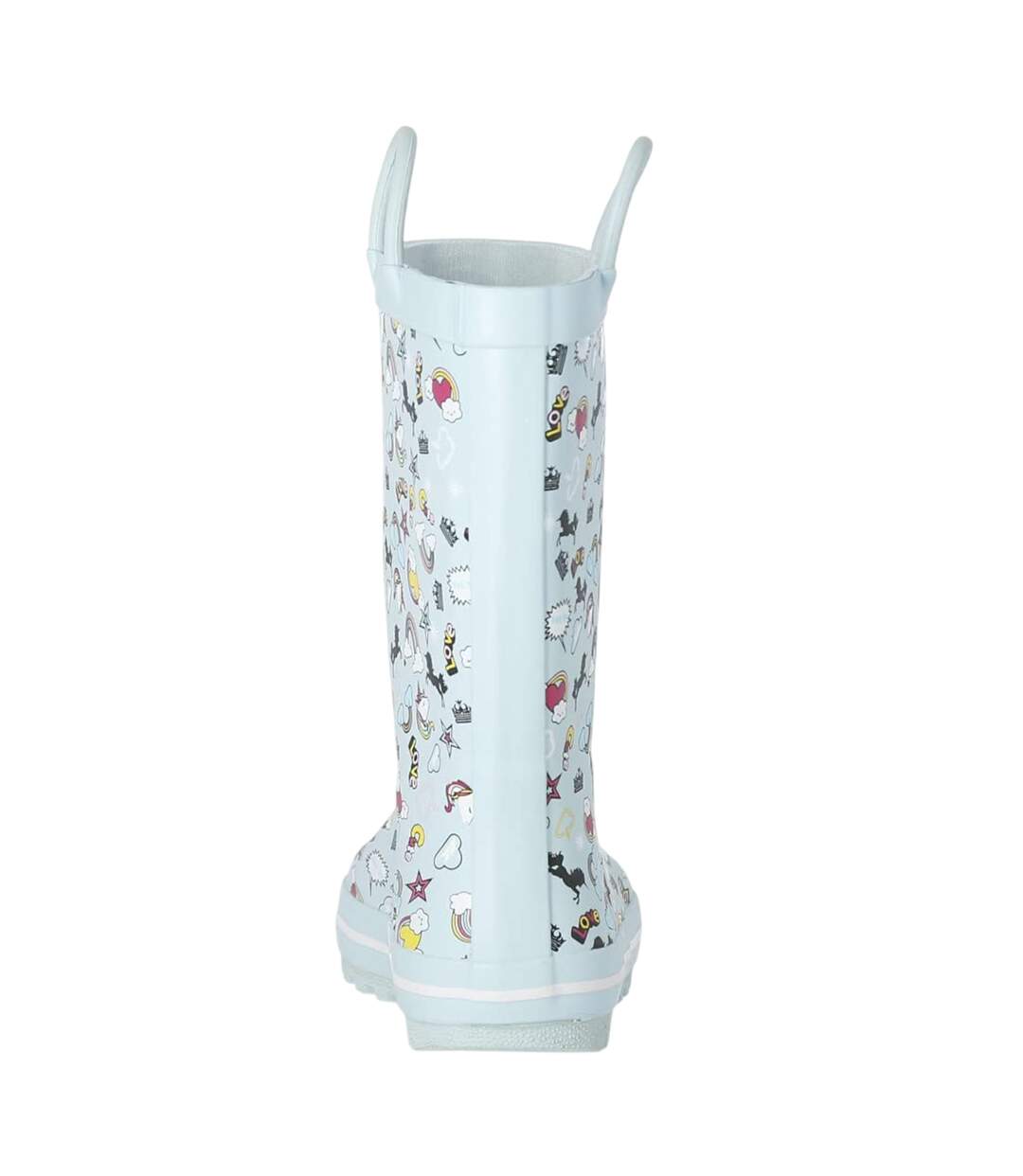 Bottes De Pluie Motif/style Licorne Starryton Enfant Turquoise Pâle Imprimé Trespass-2