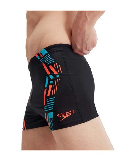 Mens tech swim shorts black/orange Speedo