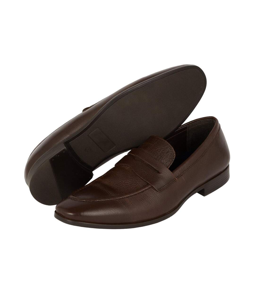 Mocassins homme marron foncé Debenhams-3