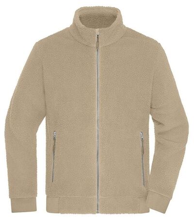 Veste polaire sherpa de travail - Unisexe - JN1862 - beige pierre