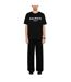 Unisex Adult Paris Logo Branded T-shirt Black Balmain-1