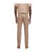 Mens Kaito Organic Cotton Sustainable Slim Trousers Beige Boss-3