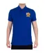 Mens Manchester 1968 Crest Polo Shirt Blue Fan Originals-1