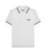 Polo Ss25 Homme Blanc Rouge Bleu Marine Lambretta-1