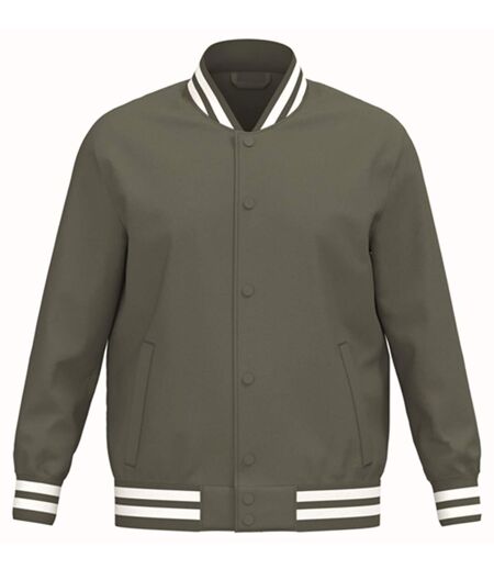 Veste teddy rembourrée - Unisexe - PAT618 - vert kaki