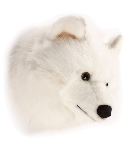 Peluche trophée mural Polaire Loup blanc Lucy