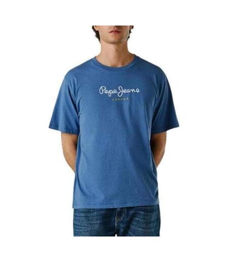 T-Shirt bleu electrique homme pepe jeans eggo