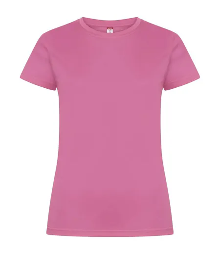 T-shirt Basic Active Femme Fuchsia Vif Clique