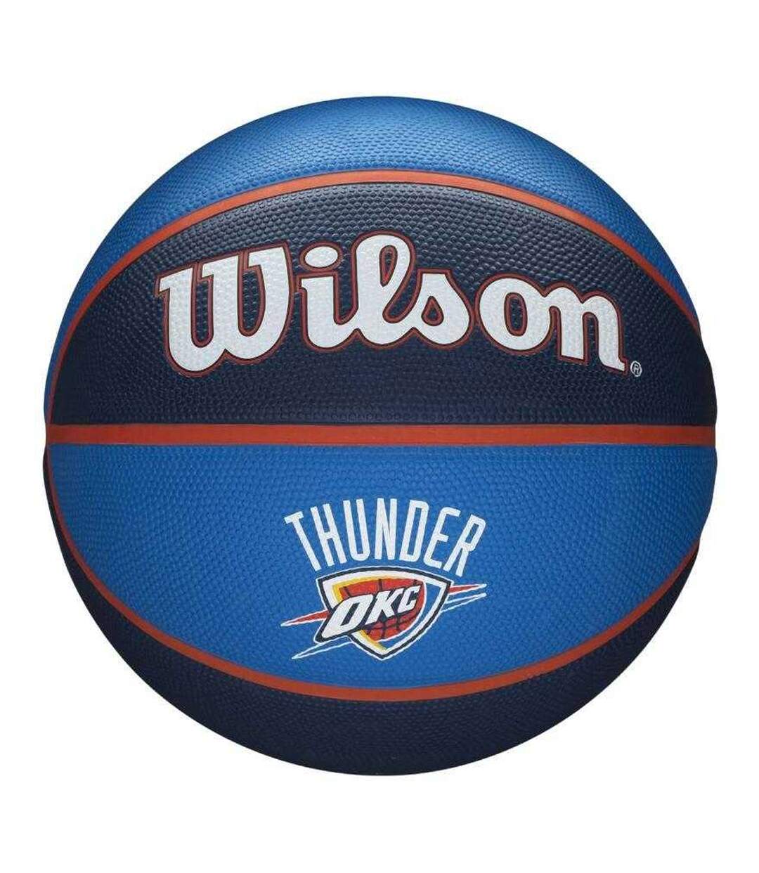 Ballon De Basket Motif/style Nba Oklahoma City Thunder Taille 7 Bleu Marine Wilson-1