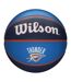 Ballon De Basket Motif/style Nba Oklahoma City Thunder Taille 7 Bleu Marine Wilson-1